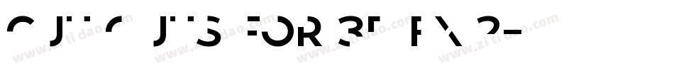 Cut Outs for 3D FX 2字体转换